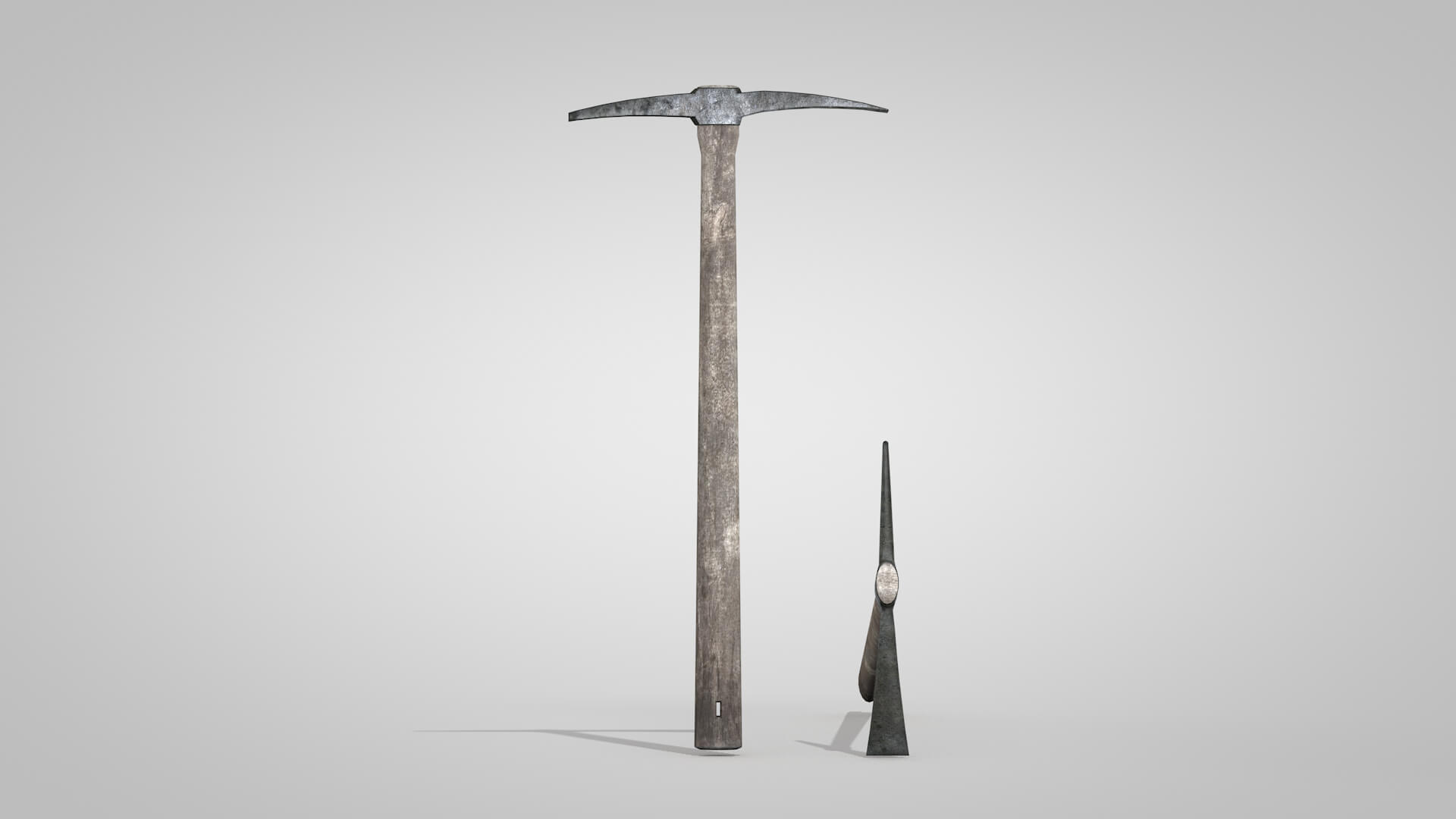 Old Pickaxe Tools 3D Model