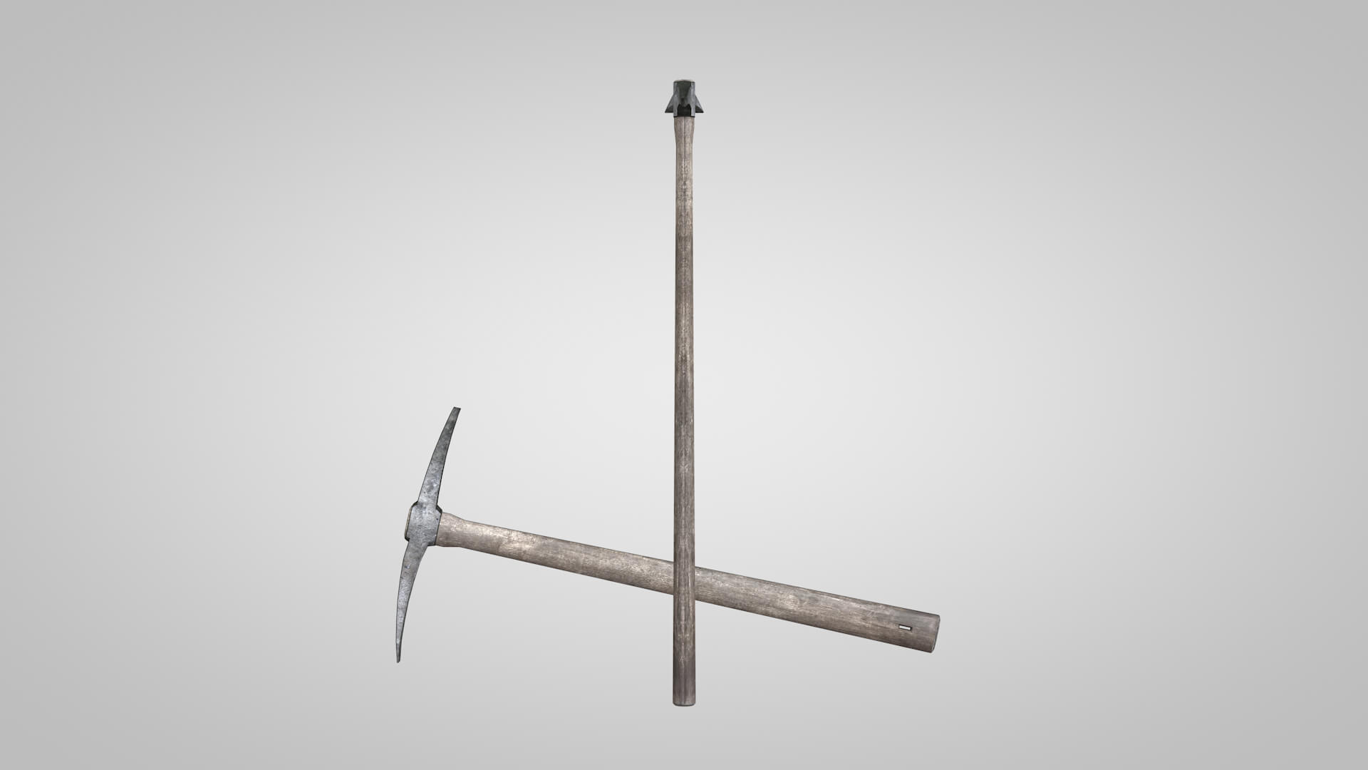 Old Pickaxe Tools 3D Model