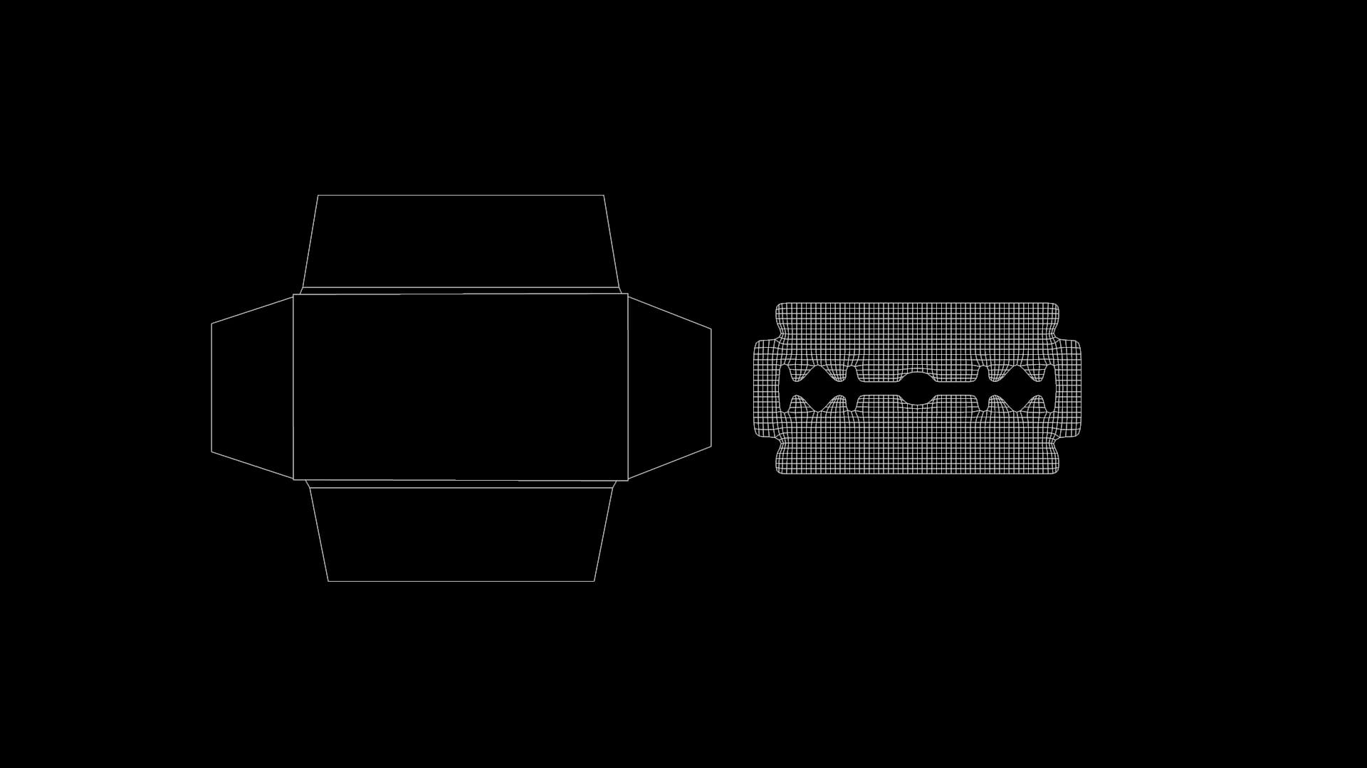 Razor Blade and Packaging 3D Model