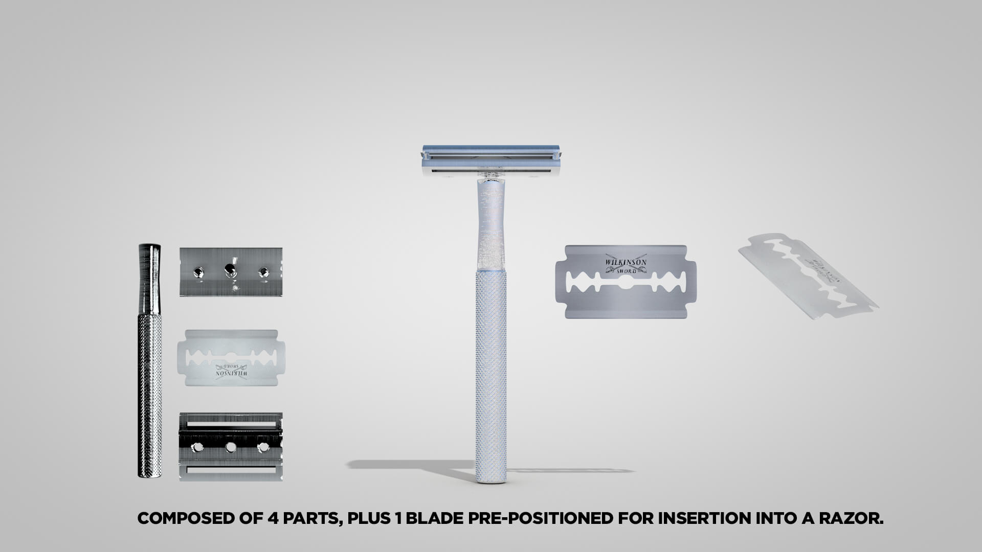 Retro Blade Shaving 3D Model