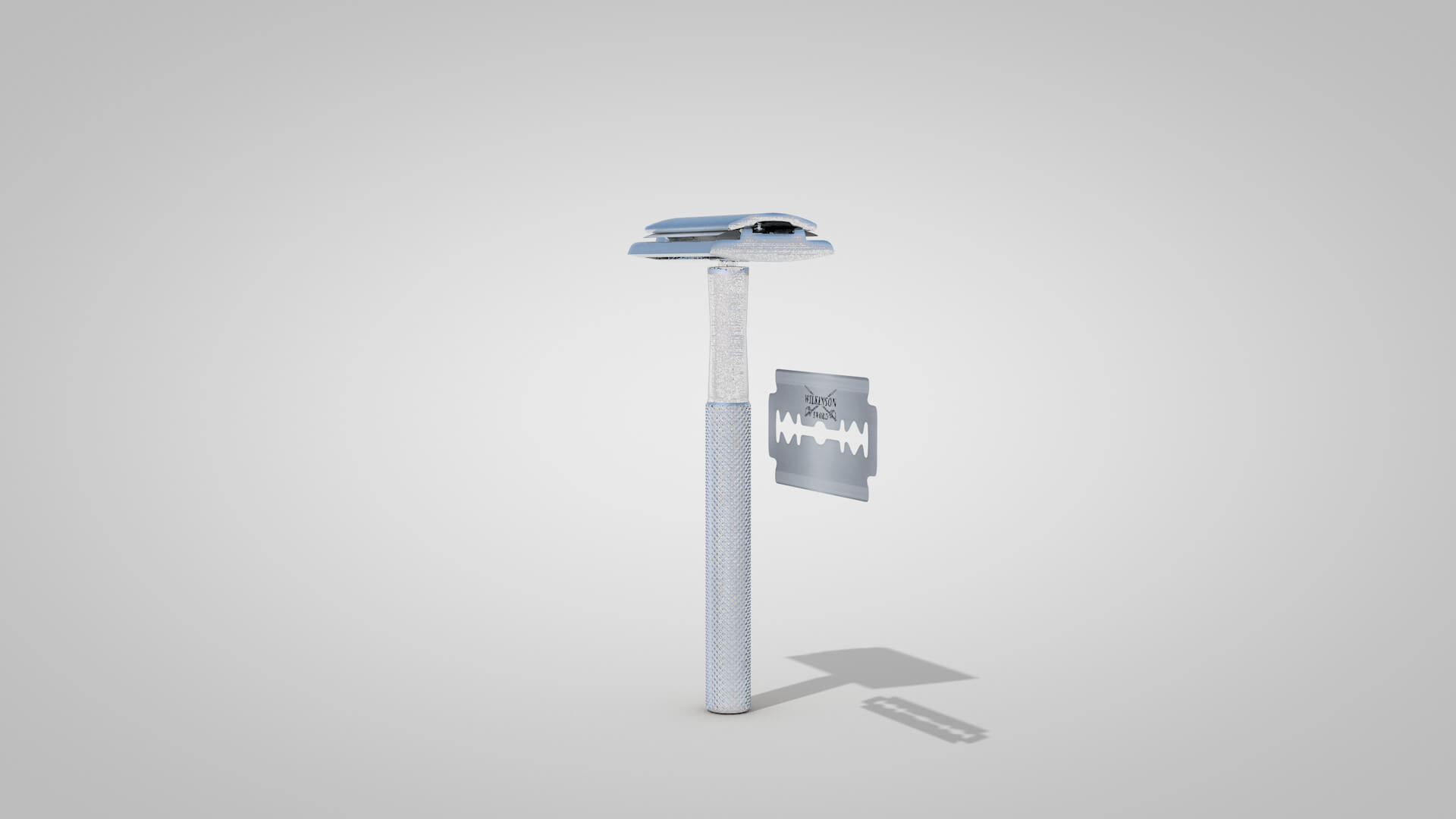 Retro Blade Shaving 3D Model