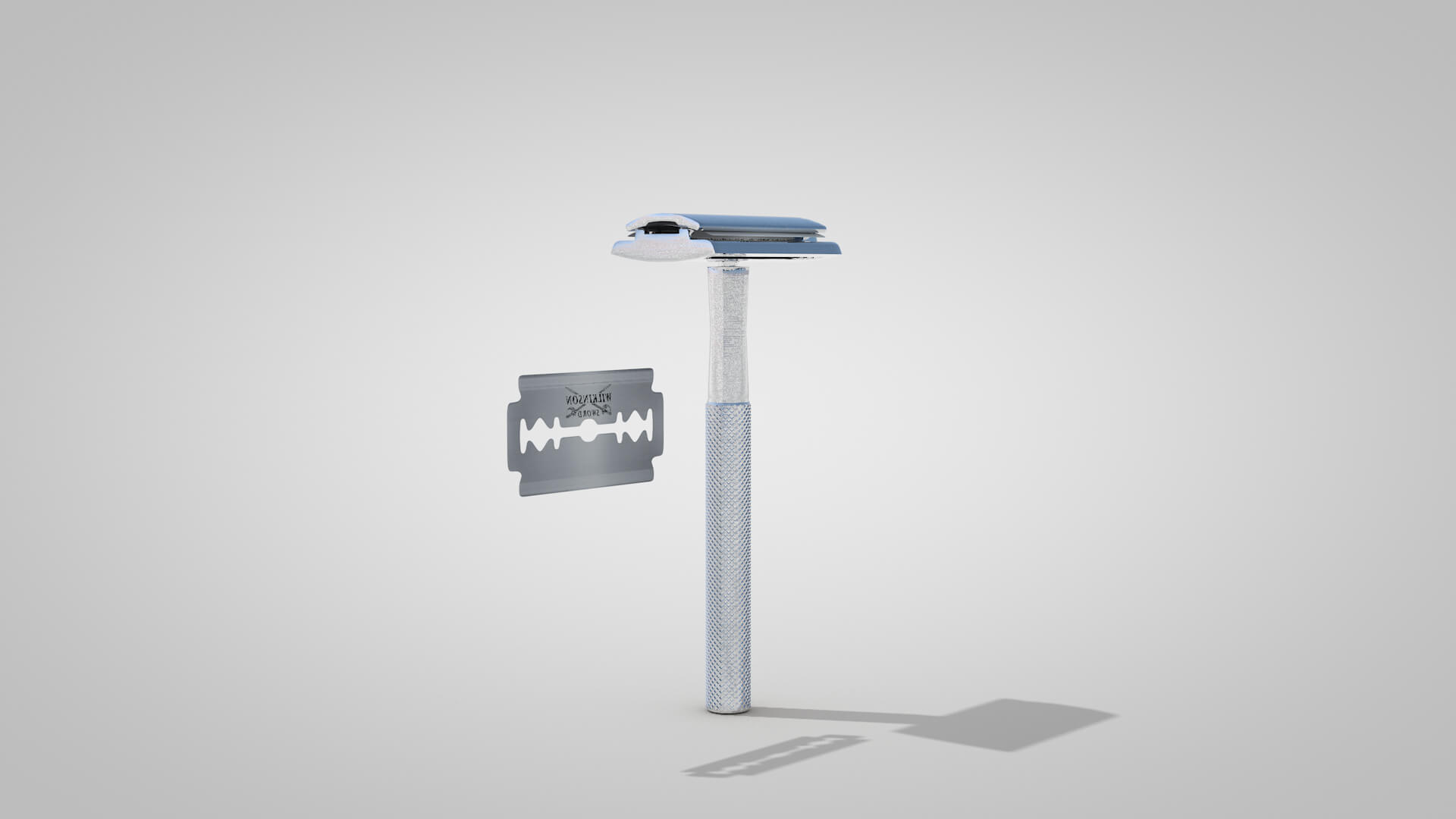 Retro Blade Shaving 3D Model