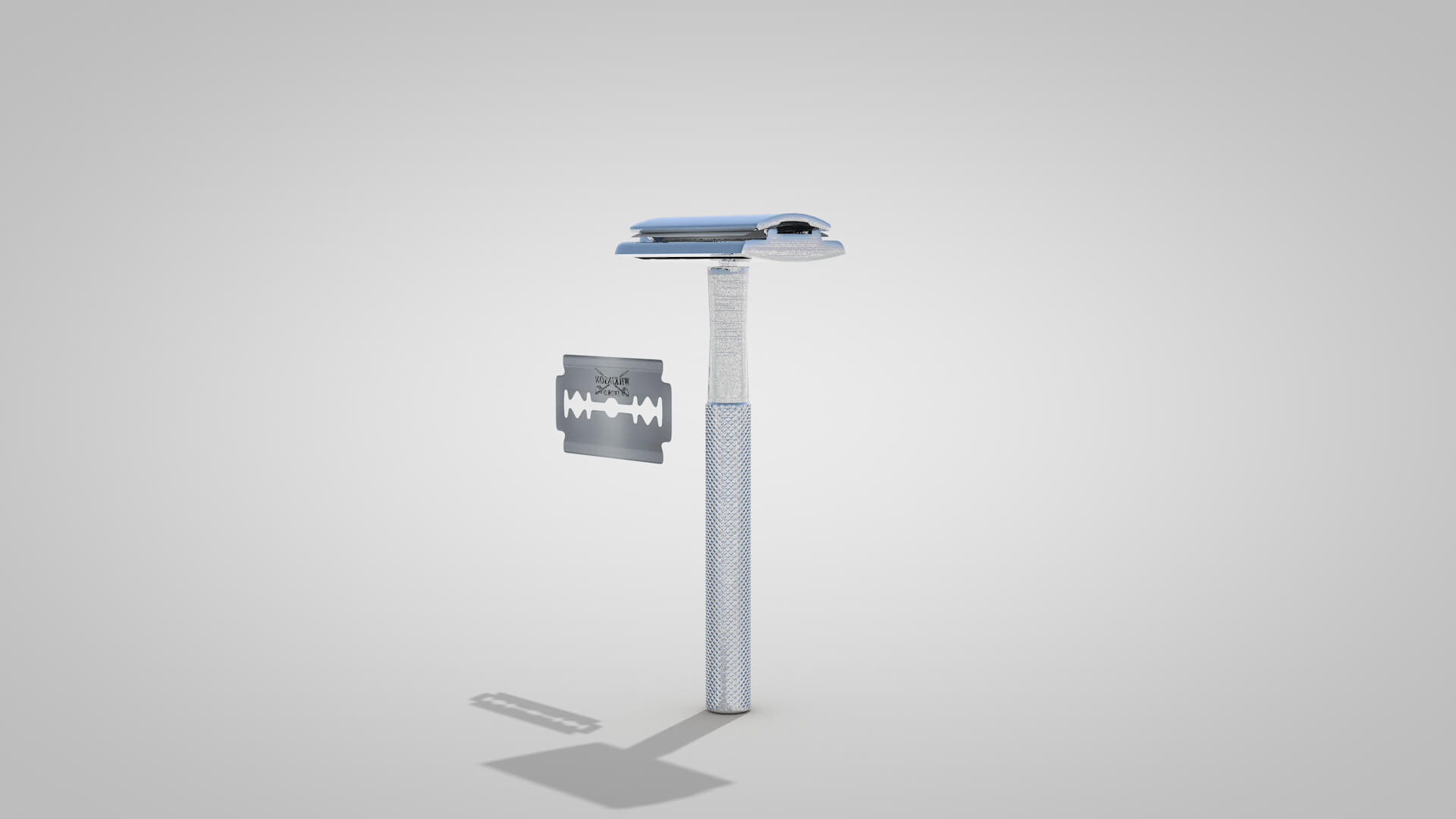 Retro Blade Shaving 3D Model