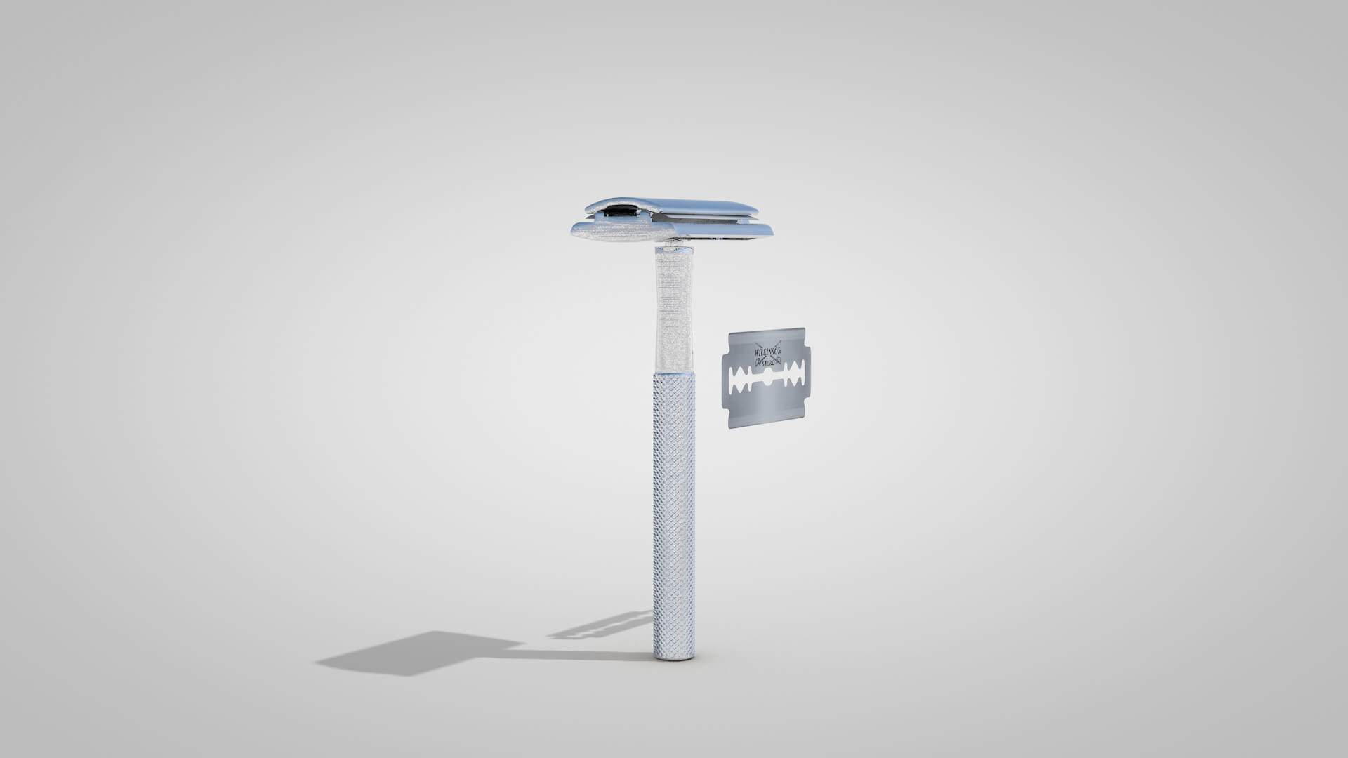 Retro Blade Shaving 3D Model