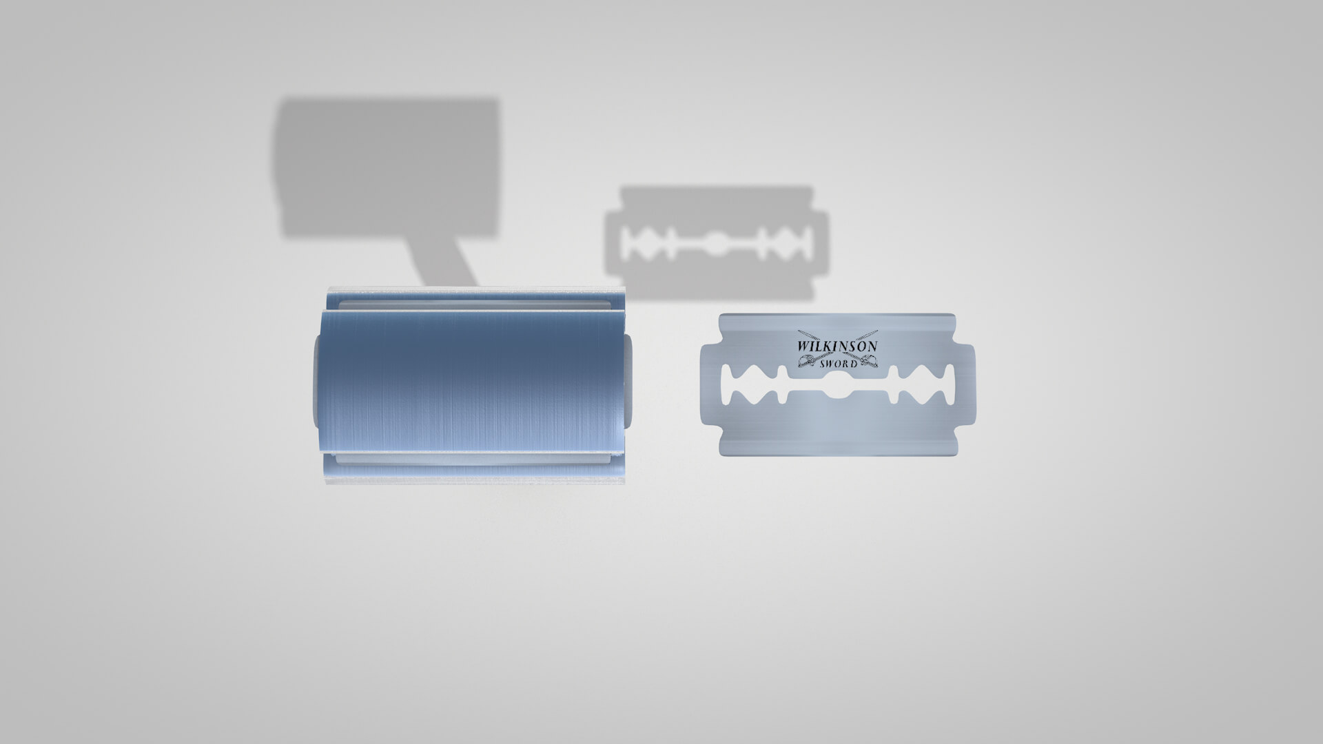 Retro Blade Shaving 3D Model