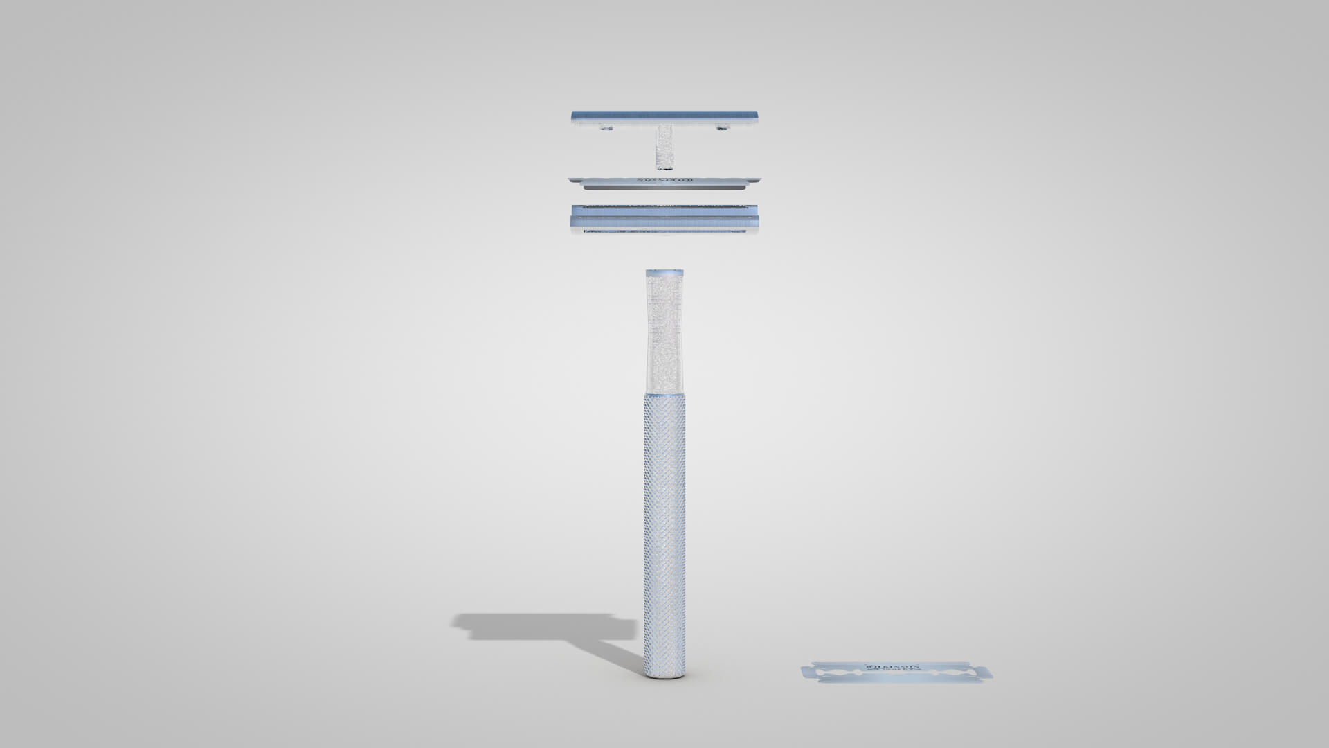 Retro Blade Shaving 3D Model