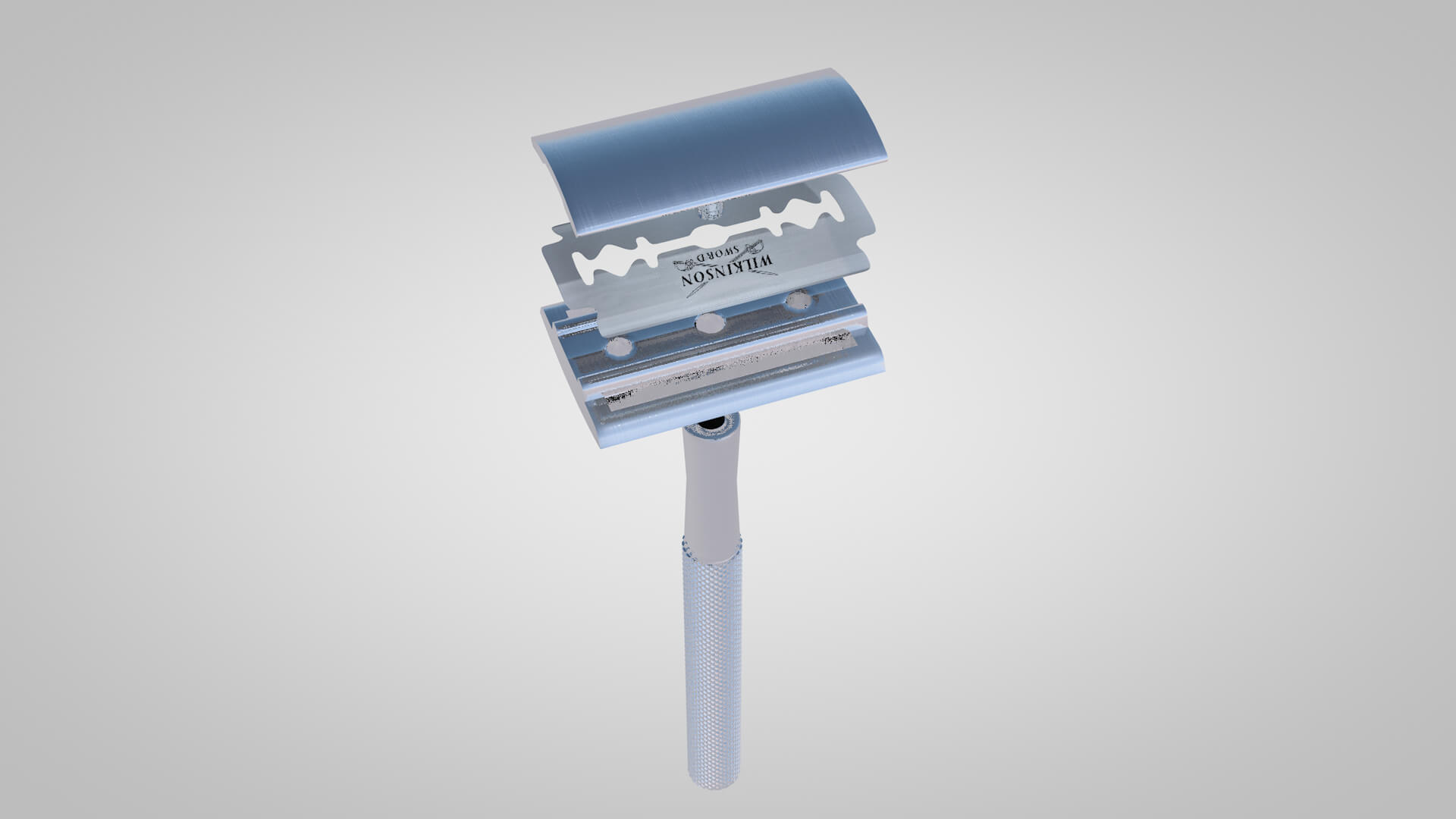 Retro Blade Shaving 3D Model