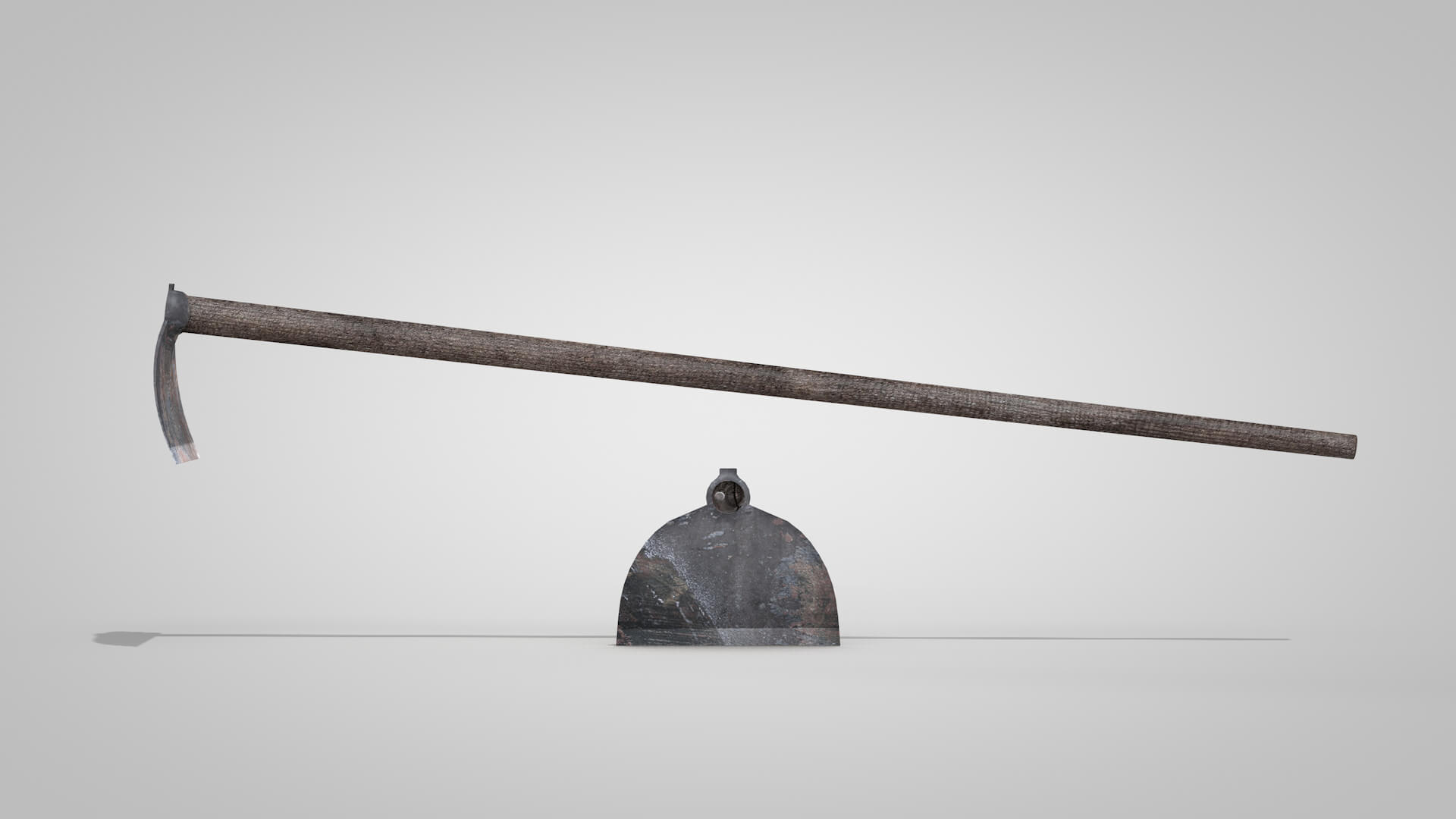 Tools Hoe Old 3D Model