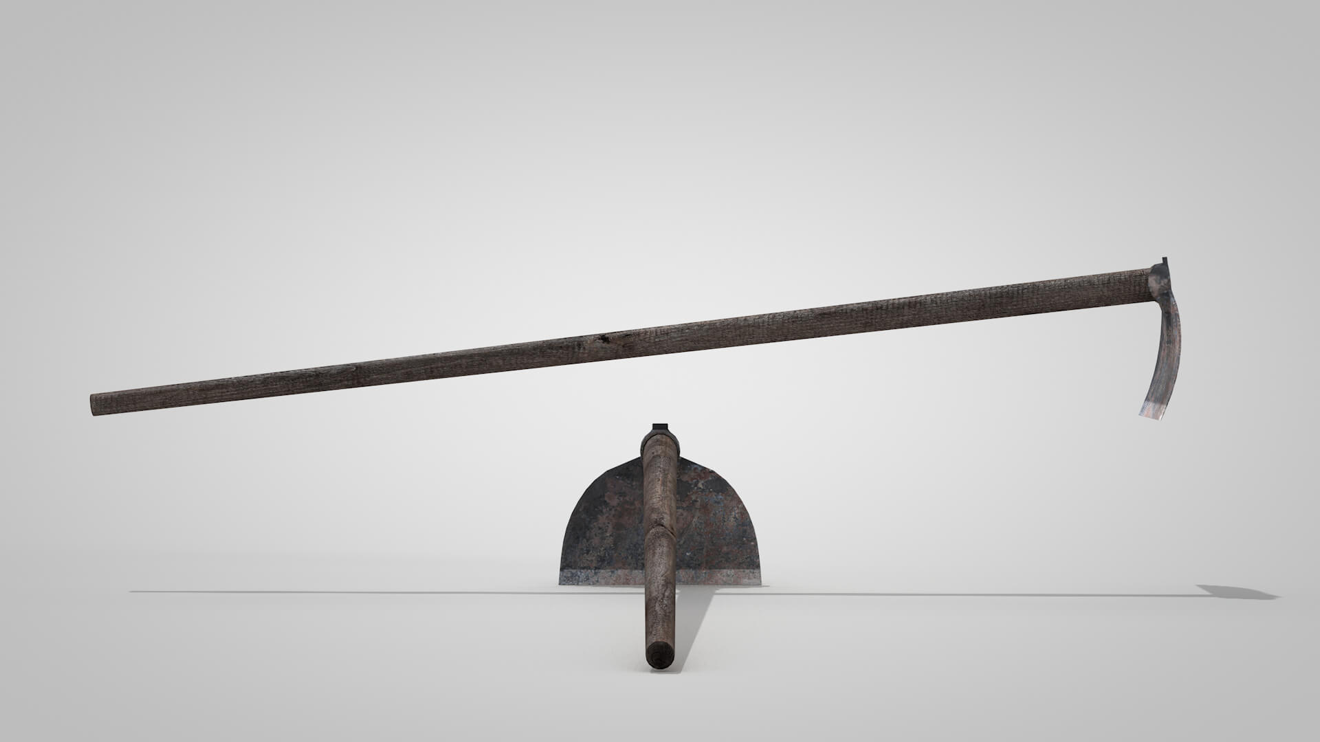Tools Hoe Old 3D Model