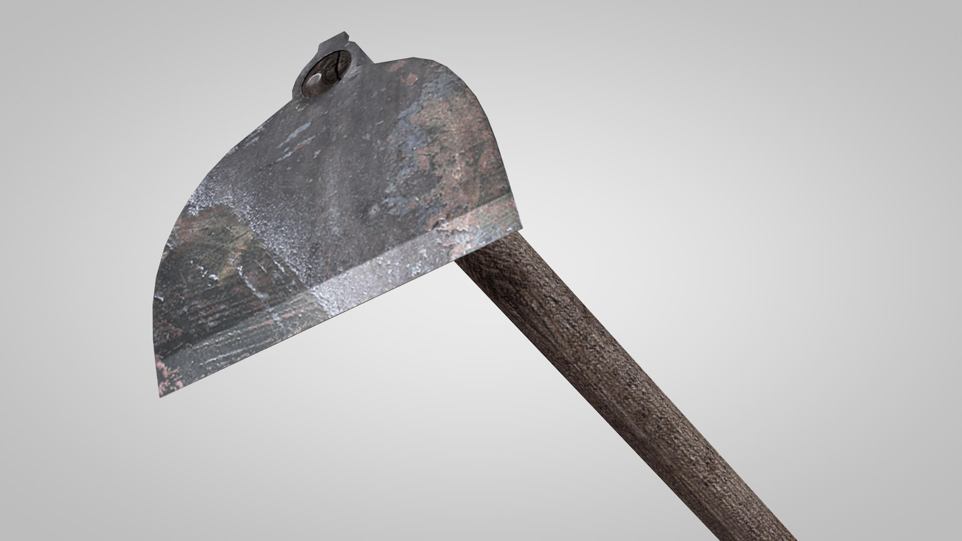 Tools Hoe Old 3D Model