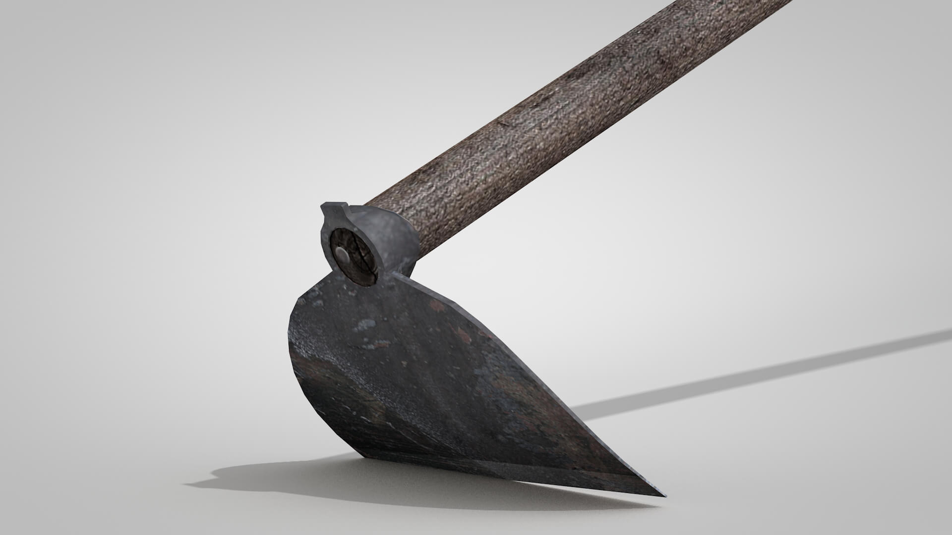 Tools Hoe Old 3D Model