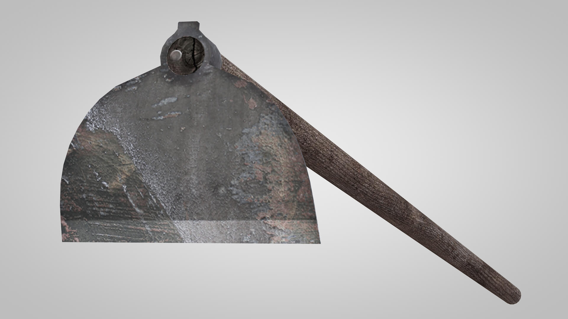 Tools Hoe Old 3D Model