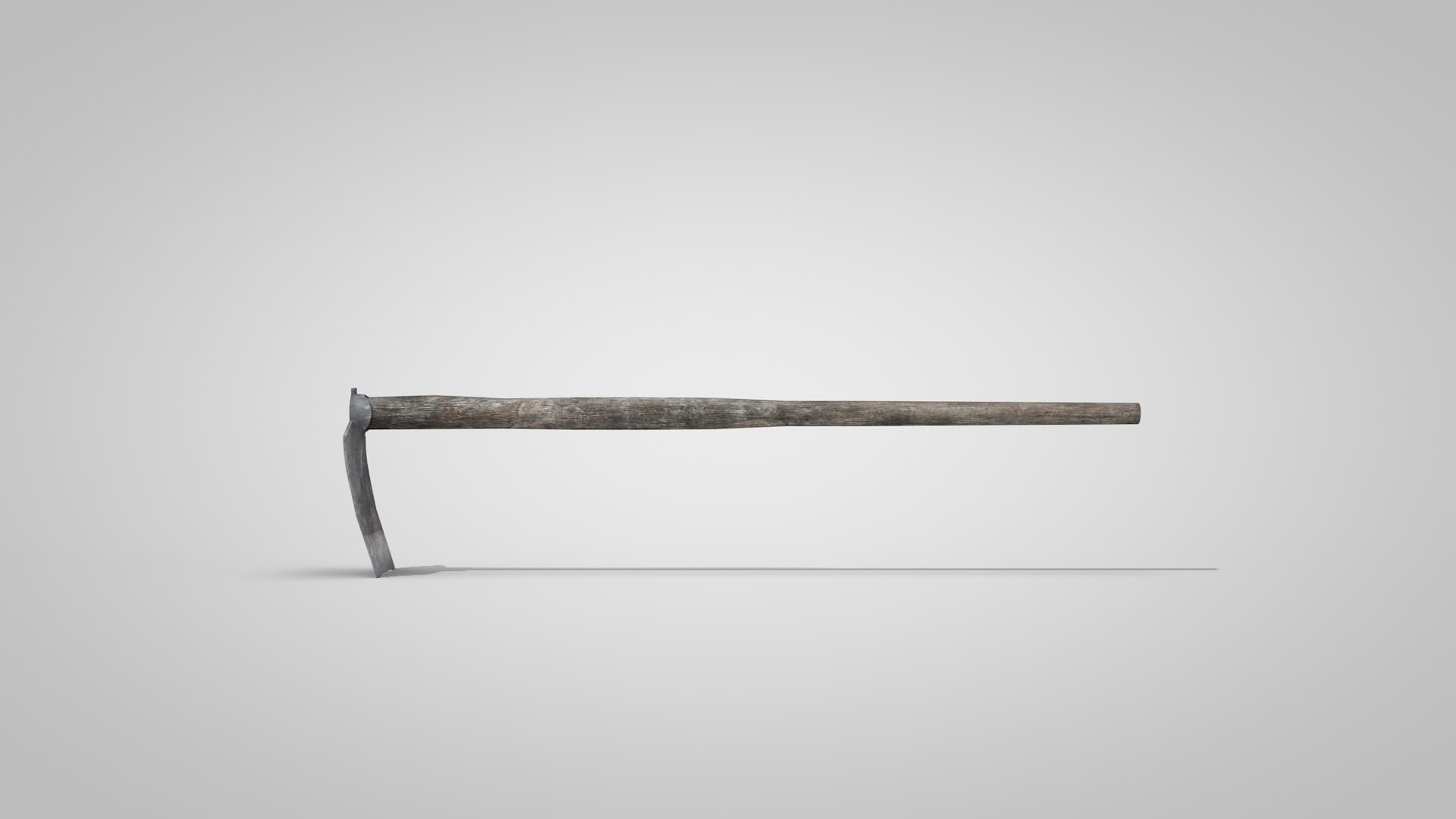 Tools Mattock Old 3D Model