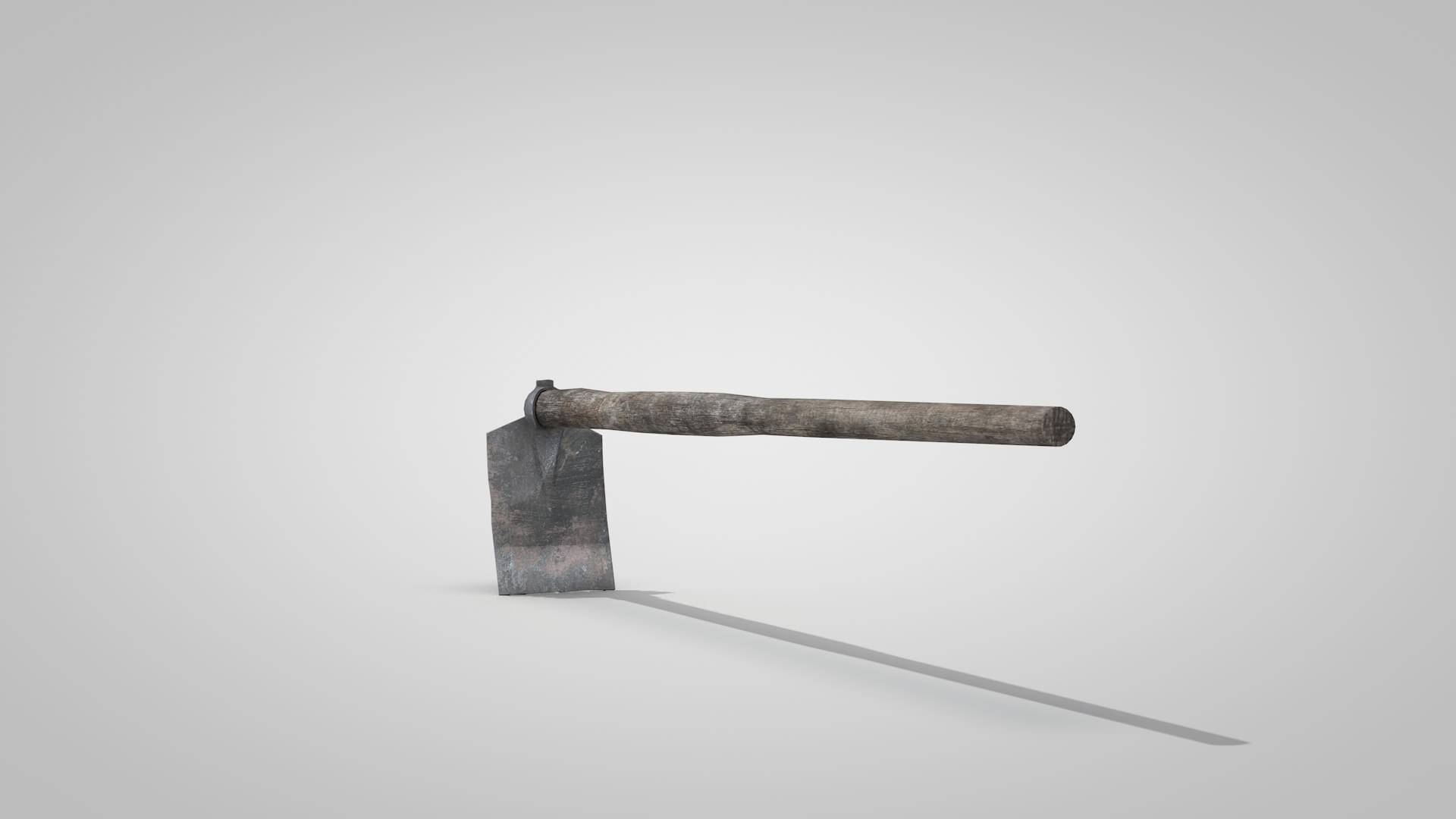 Tools Mattock Old 3D Model