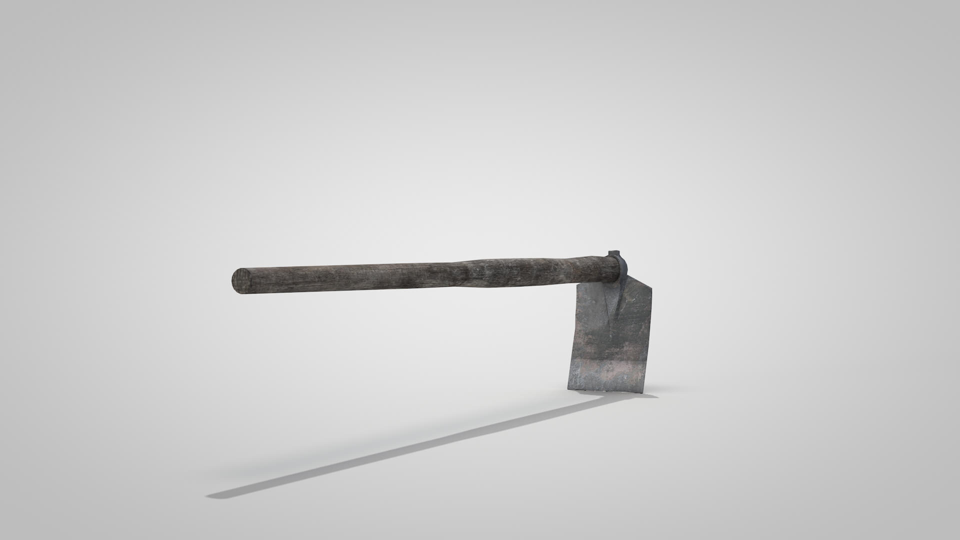 Tools Mattock Old 3D Model