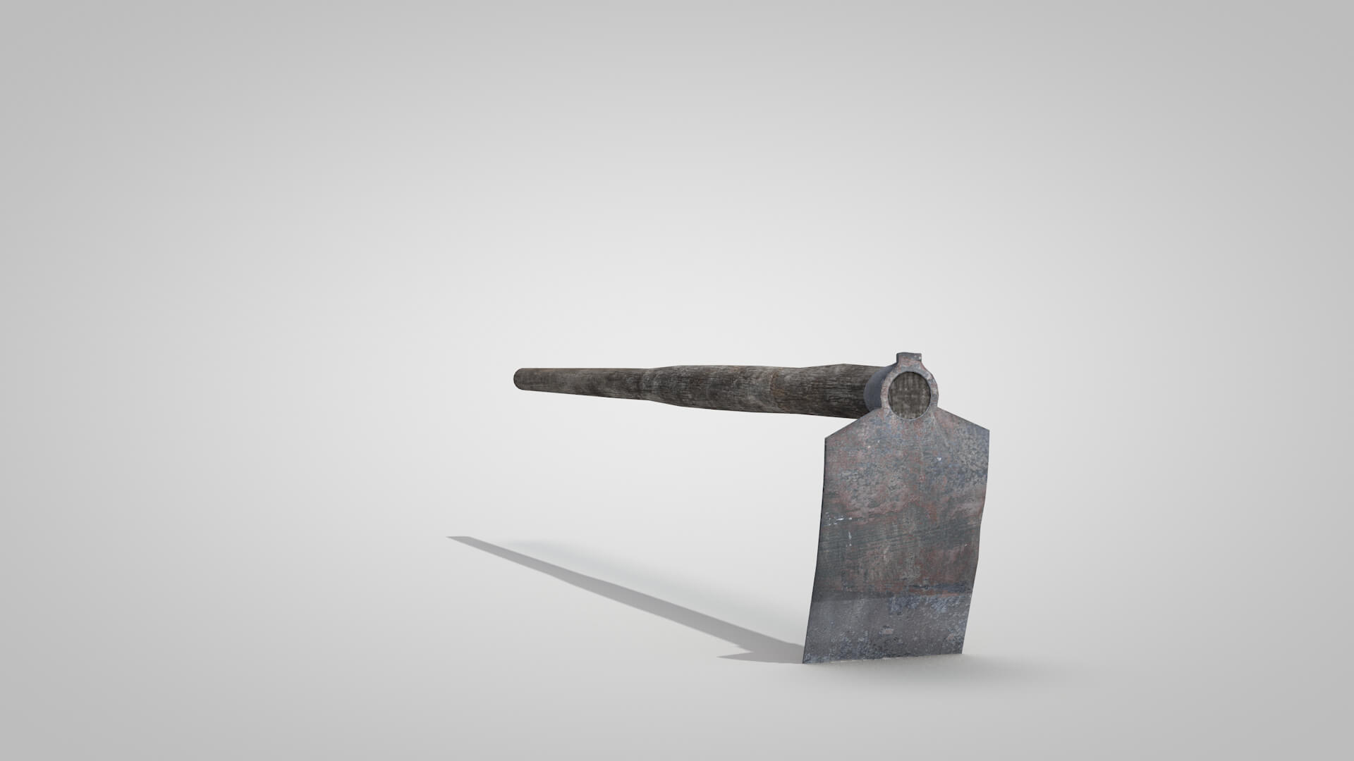 Tools Mattock Old 3D Model