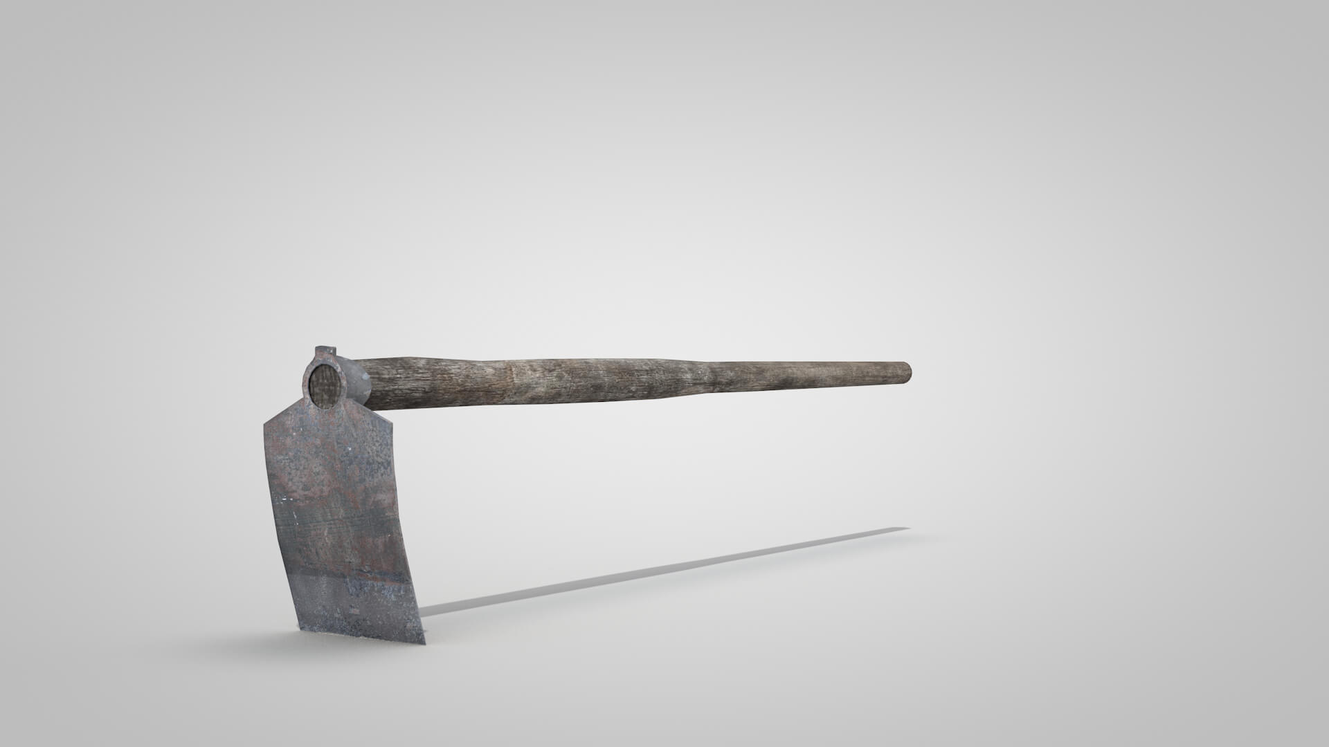 Tools Mattock Old 3D Model