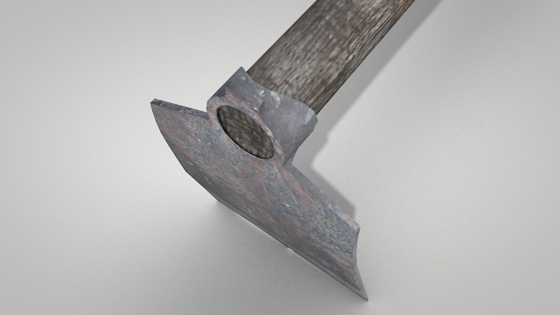 Tools Mattock Old 3D Model