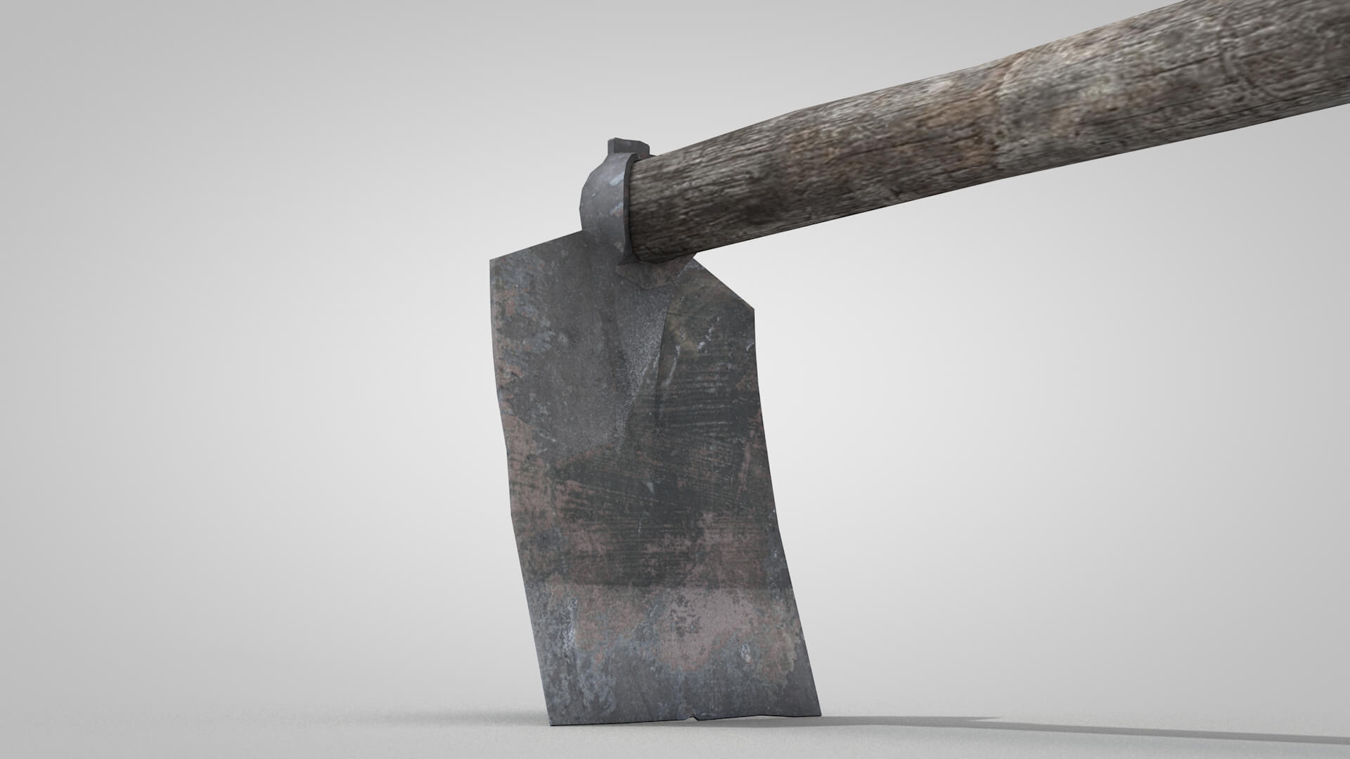 Tools Mattock Old 3D Model