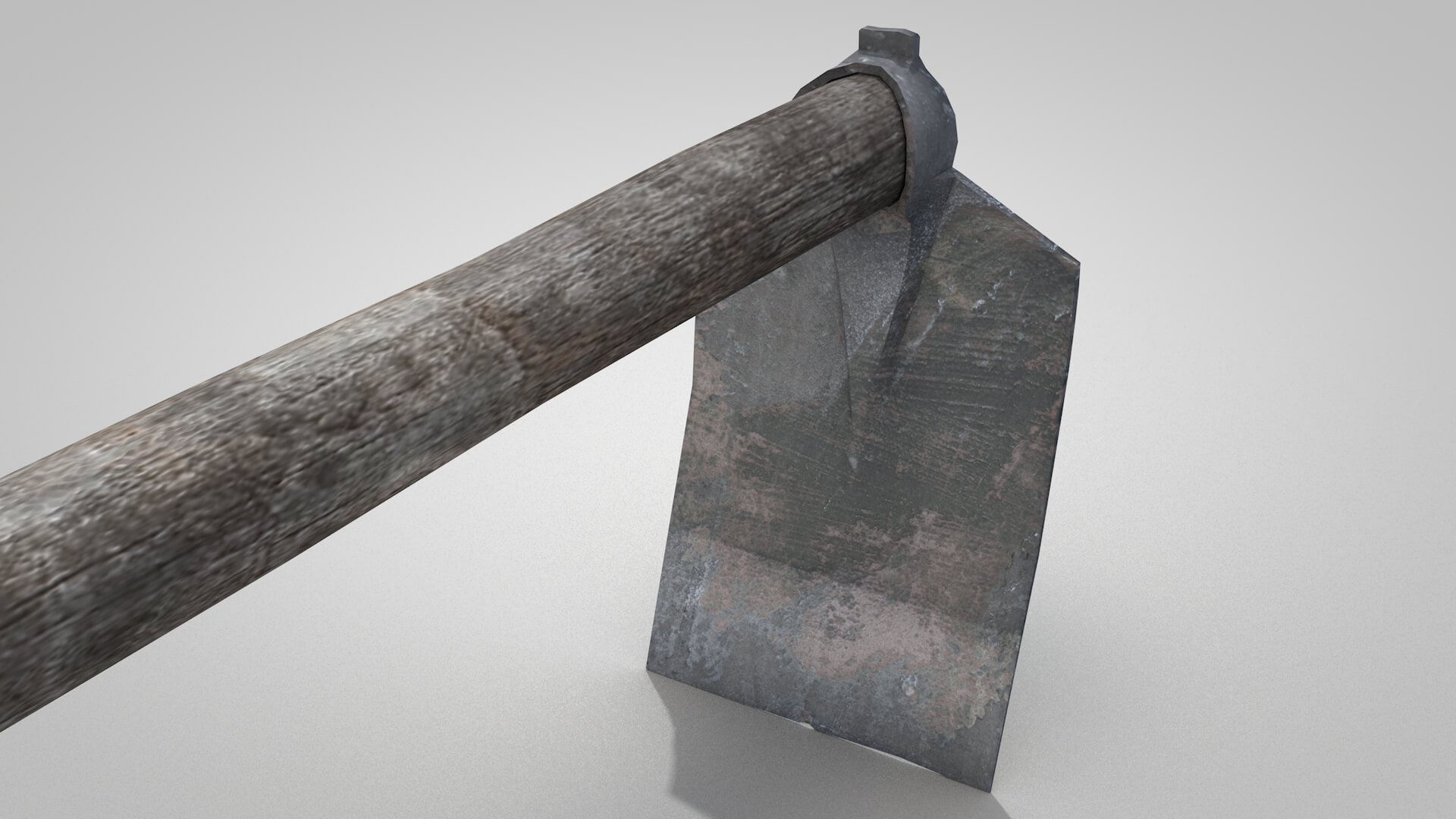 Tools Mattock Old 3D Model