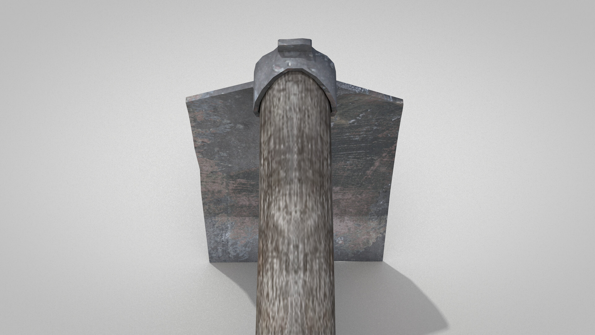Tools Mattock Old 3D Model