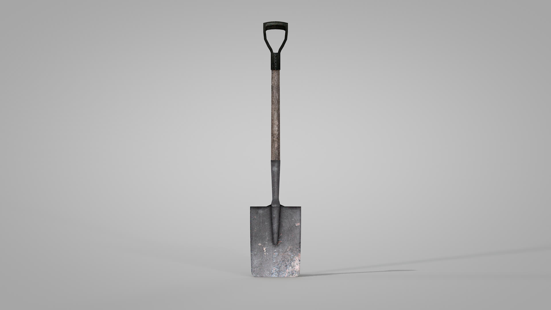 Tools Old Square-Shaped Shovel 3D Model