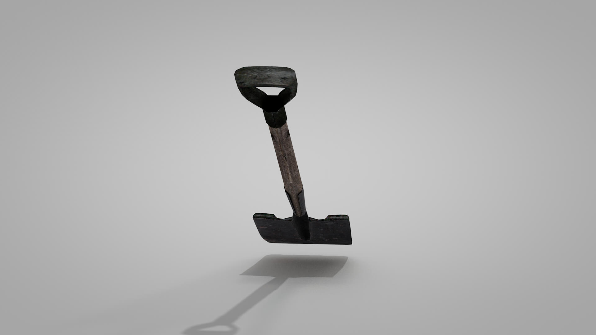 Tools Old Square-Shaped Shovel 3D Model