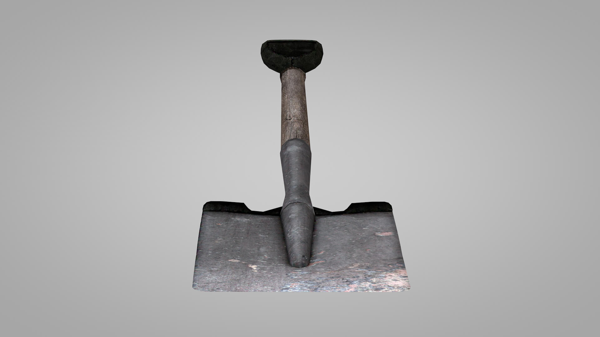 Tools Old Square-Shaped Shovel 3D Model