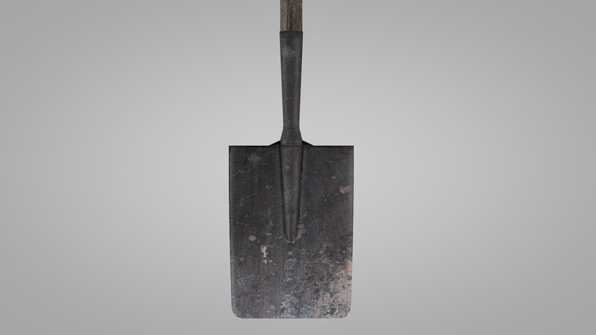 Tools Old Square-Shaped Shovel 3D Model