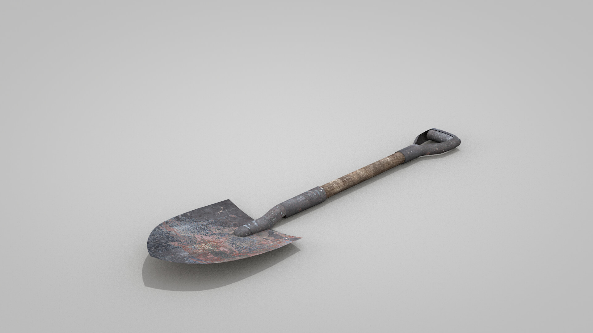 Tools Shovel Old 3D Model