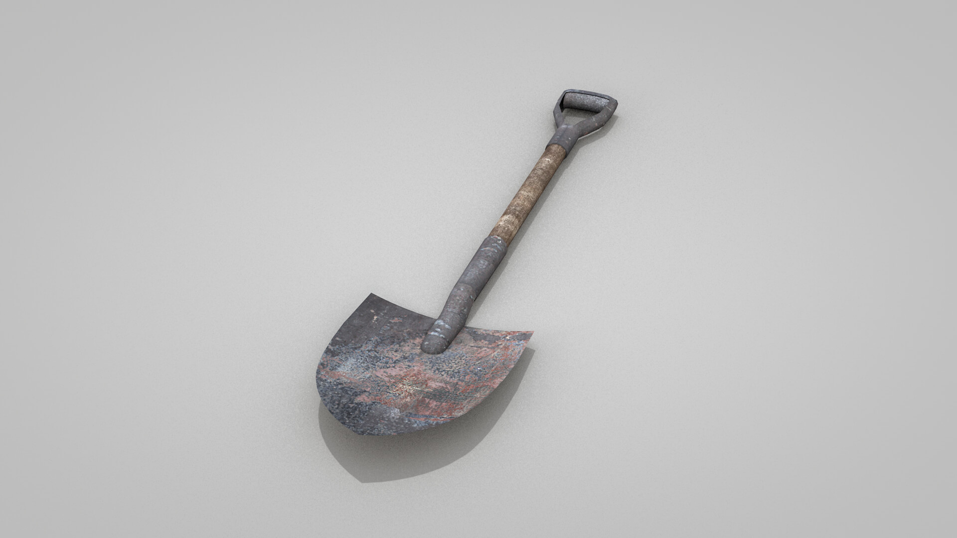 Tools Shovel Old 3D Model