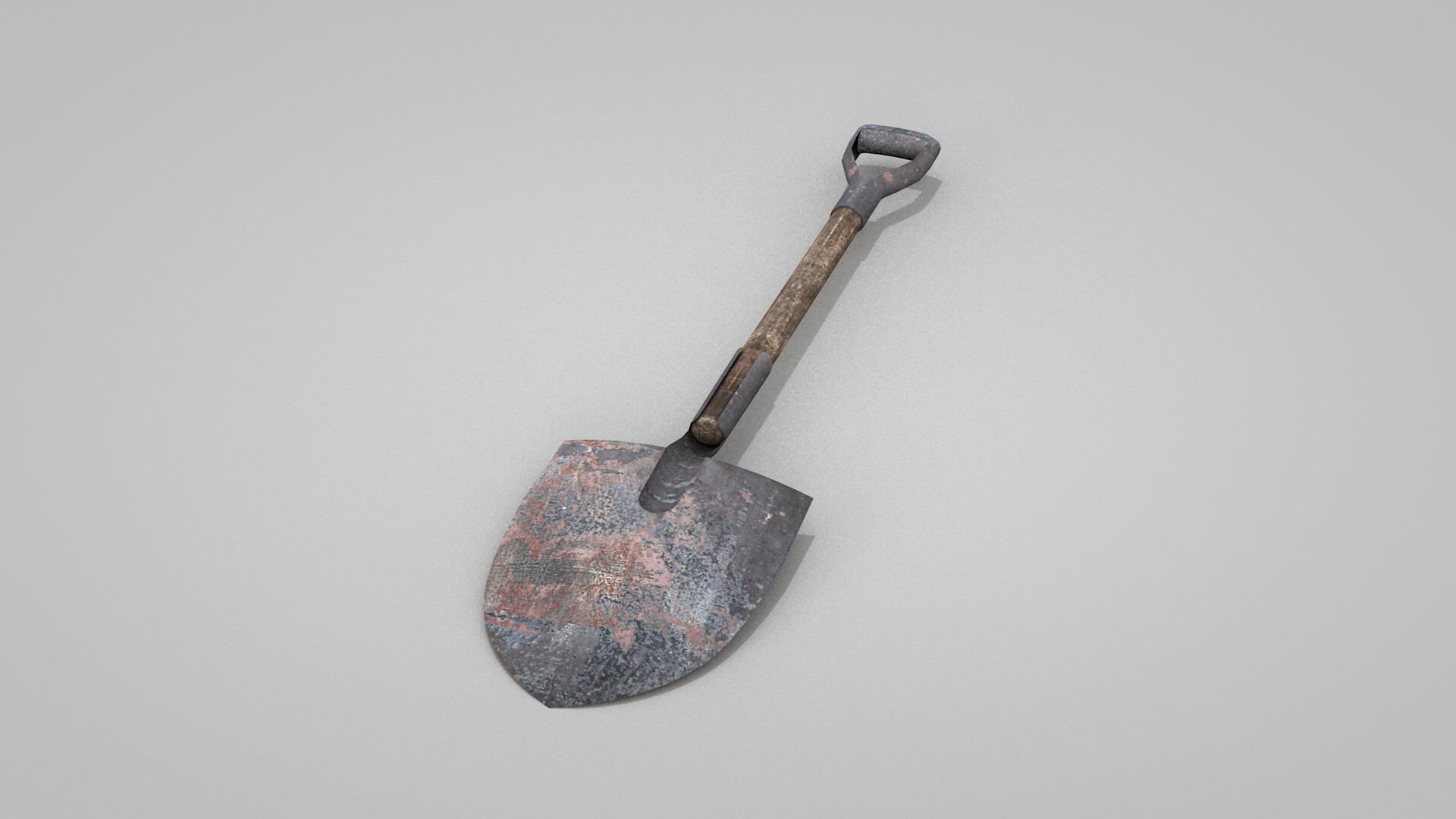Tools Shovel Old 3D Model