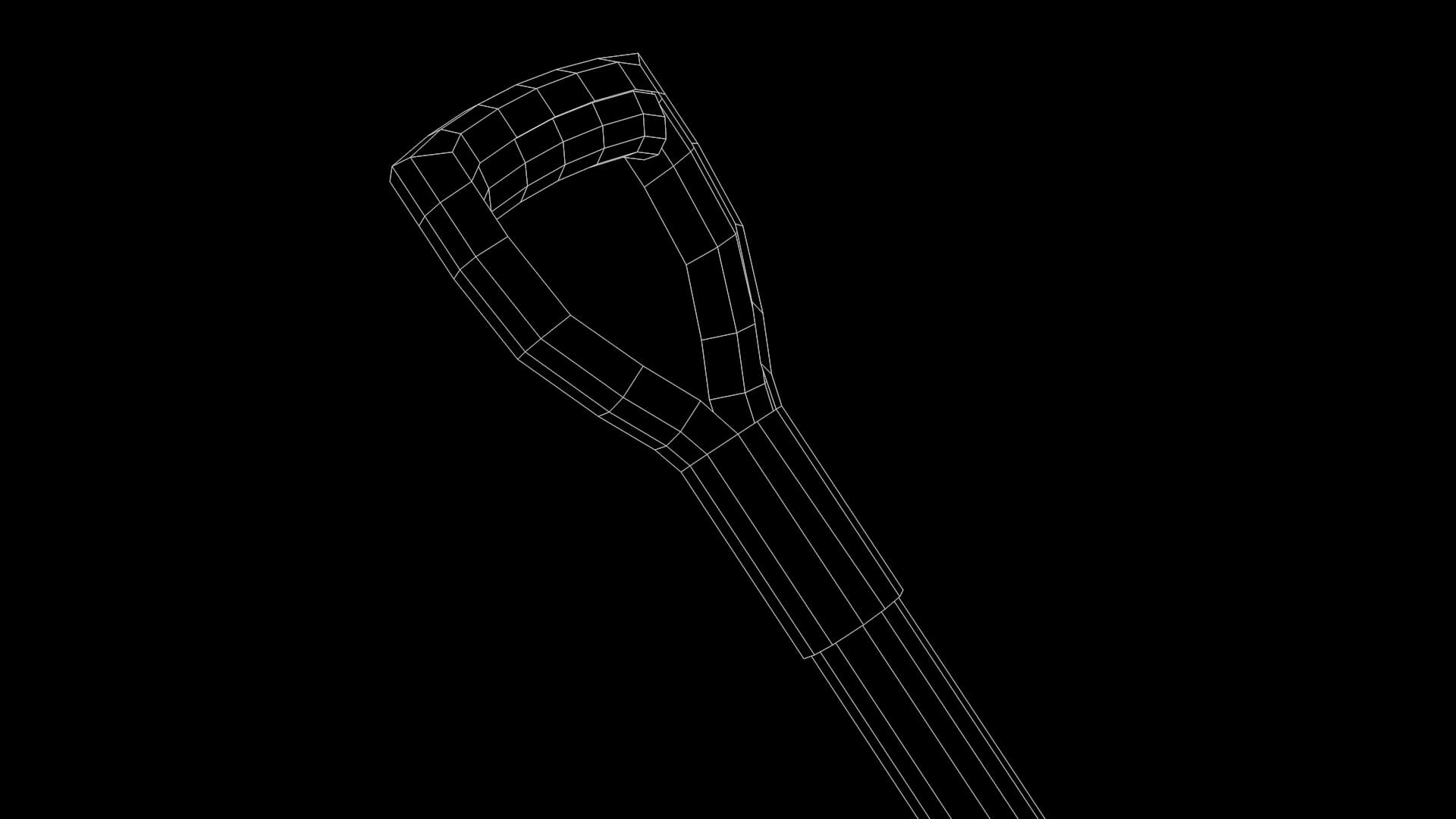 Tools Shovel Old 3D Model
