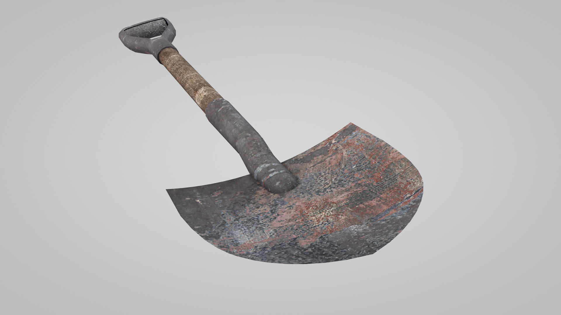 Tools Shovel Old 3D Model