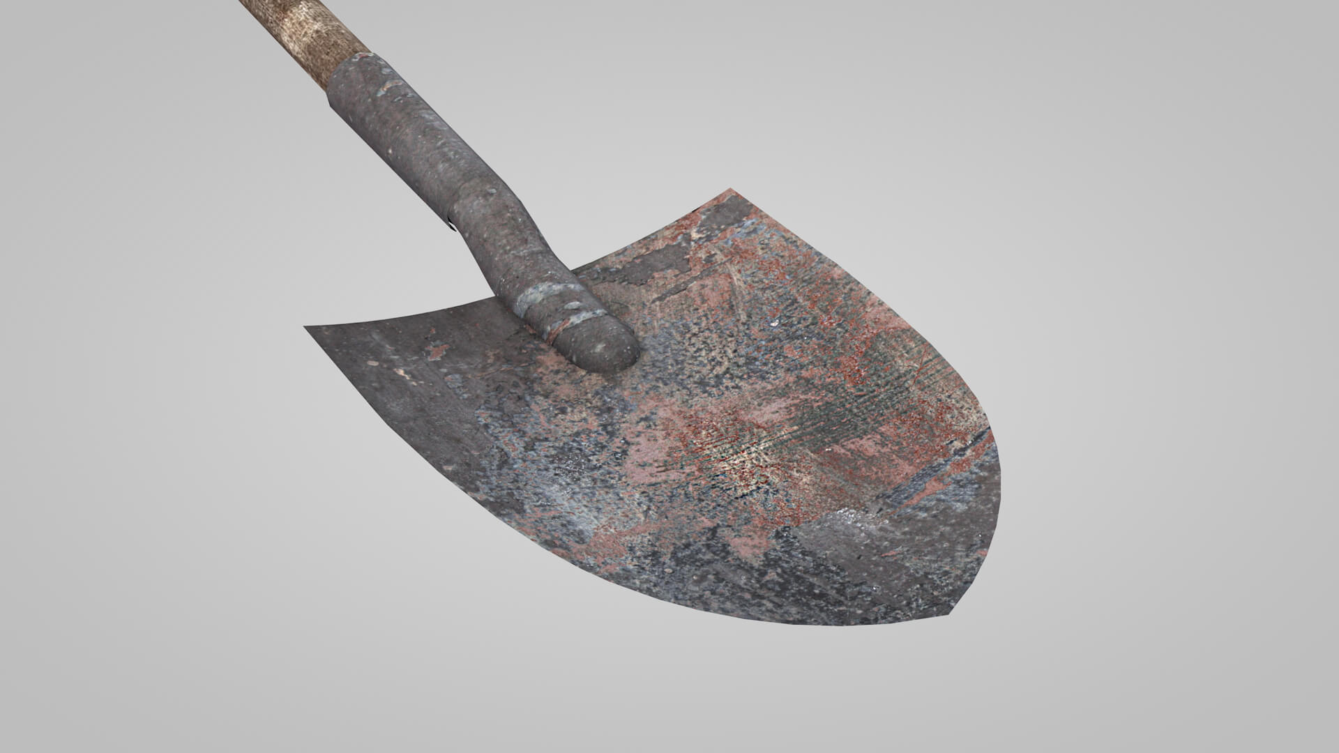 Tools Shovel Old 3D Model