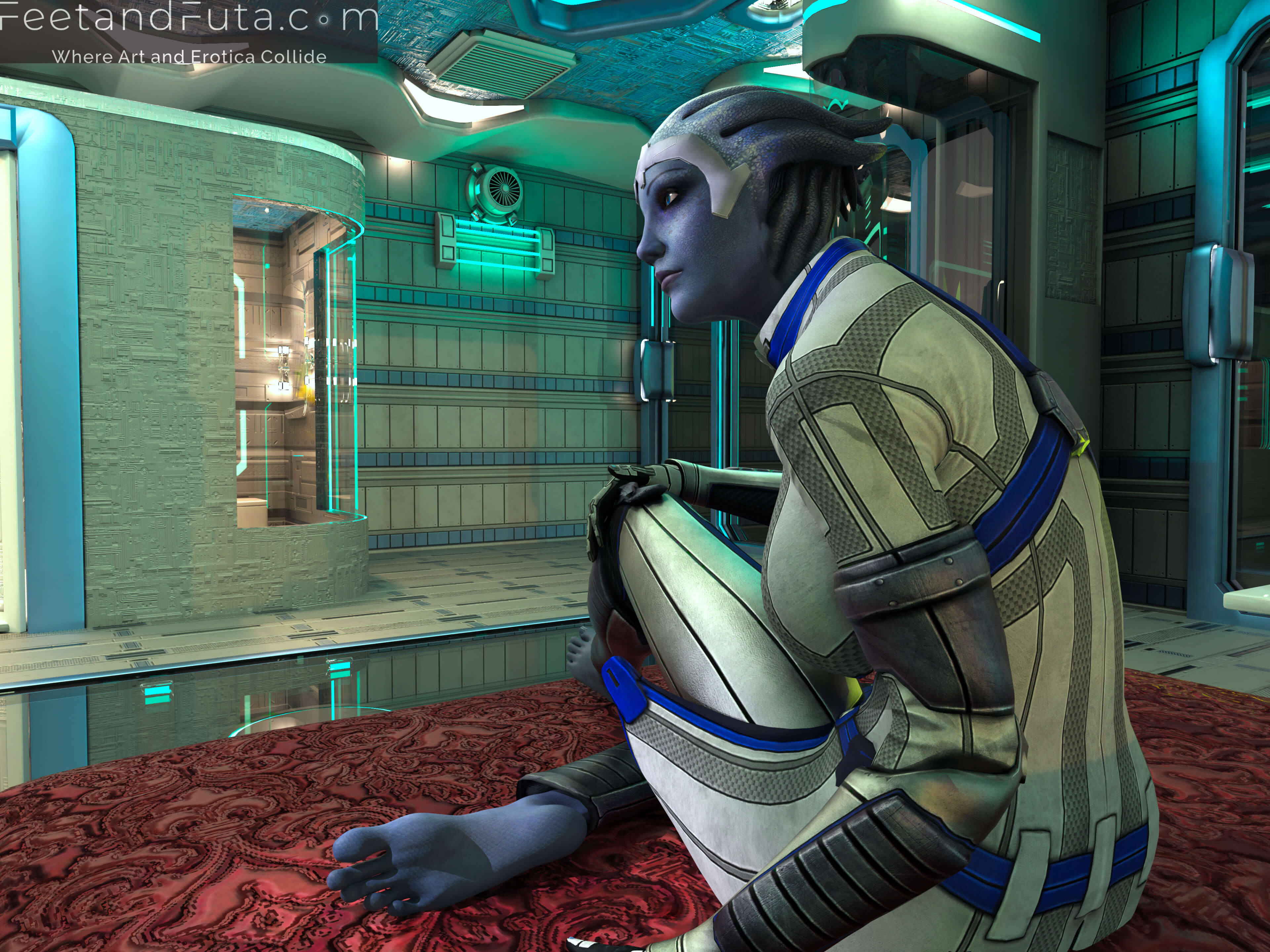 Liara 3D Render, Digital Artwork by rendar