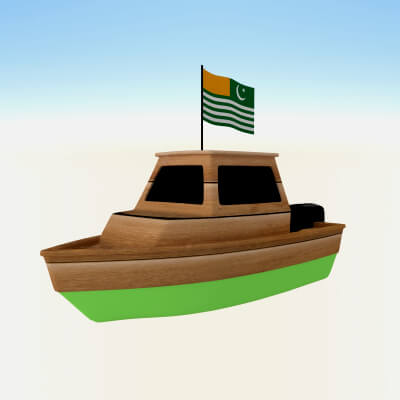 Azad Kashmir Fishing Boat