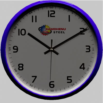 Blue Wall Clock