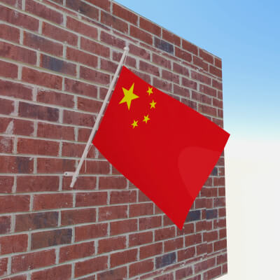 China Flag Model