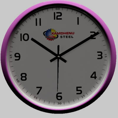 Pink Wall Clock