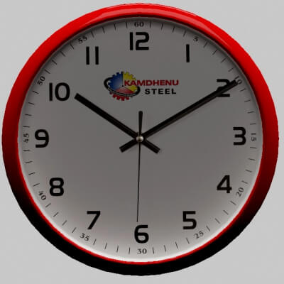 Red Wall Clock