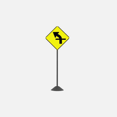 Road Sign W1-10aL