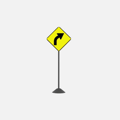Road Sign W1-2R