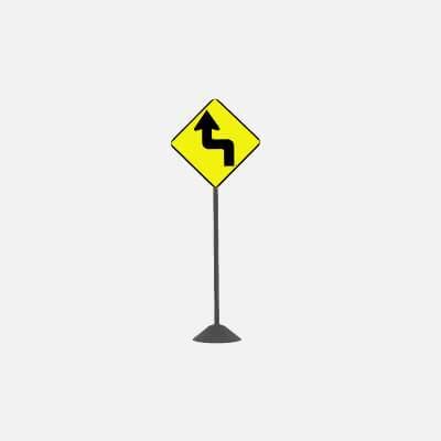 Road Sign W1-3L