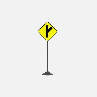 Road Sign W2-3R