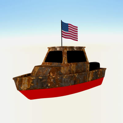USA Fishing Boat