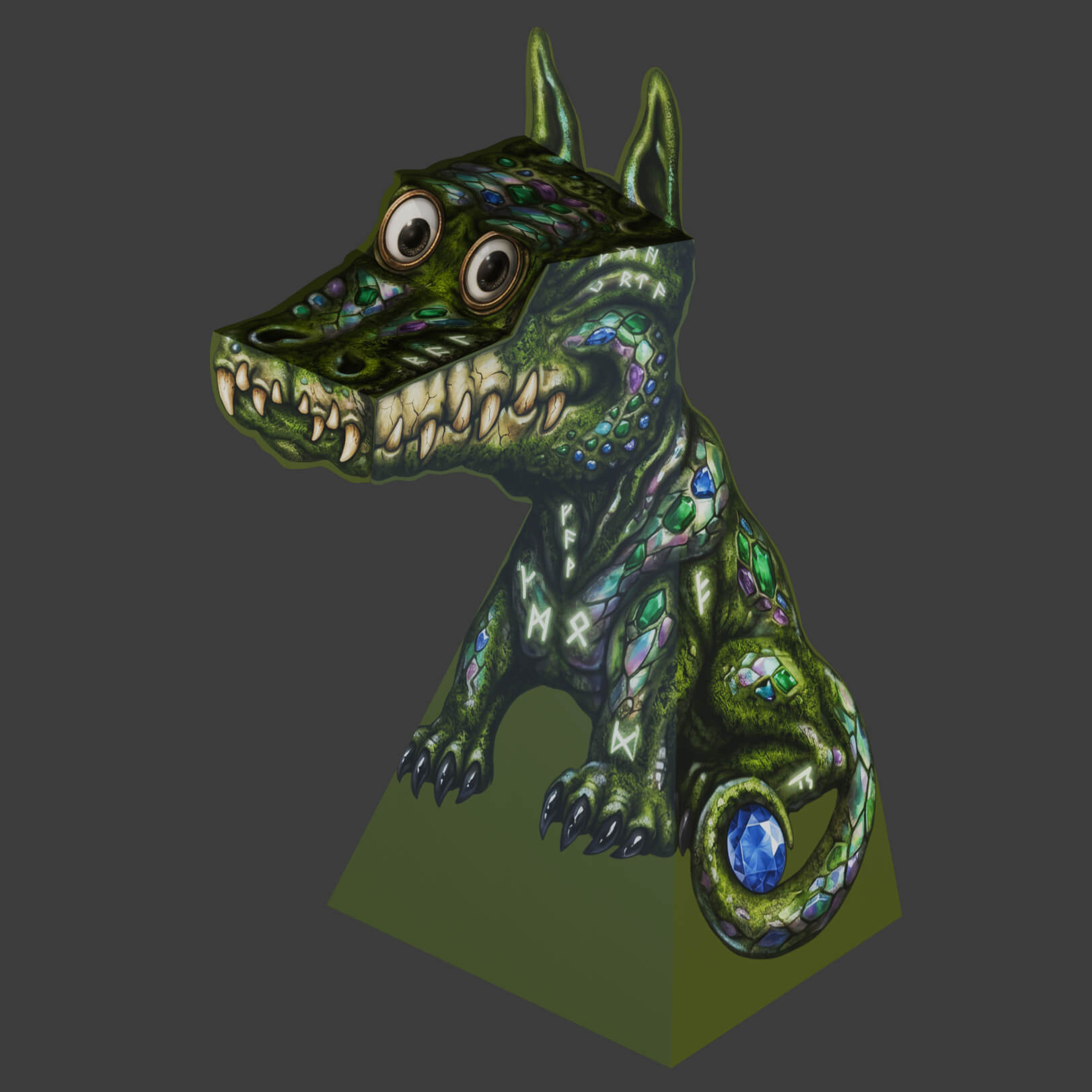 Dragon Illusion for Blender 3D Model