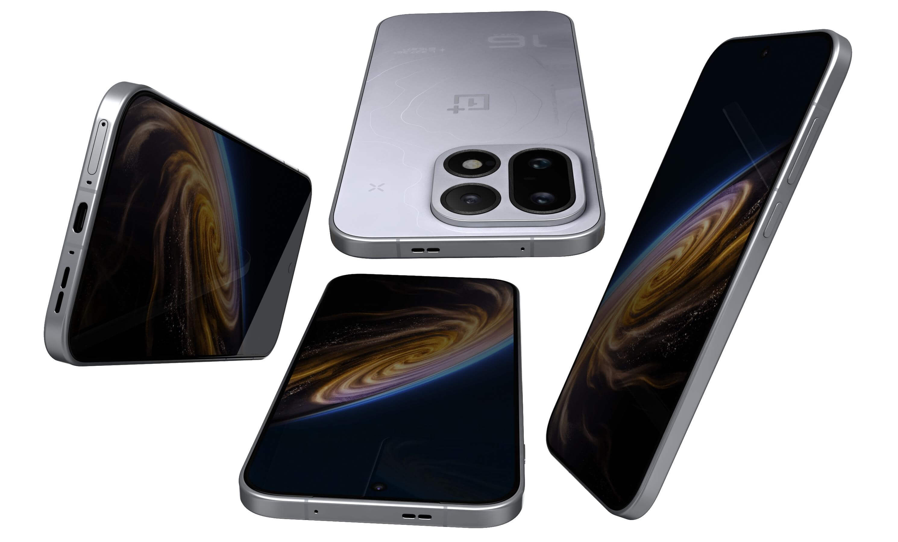 OnePlus 16 Silver 3D Model
