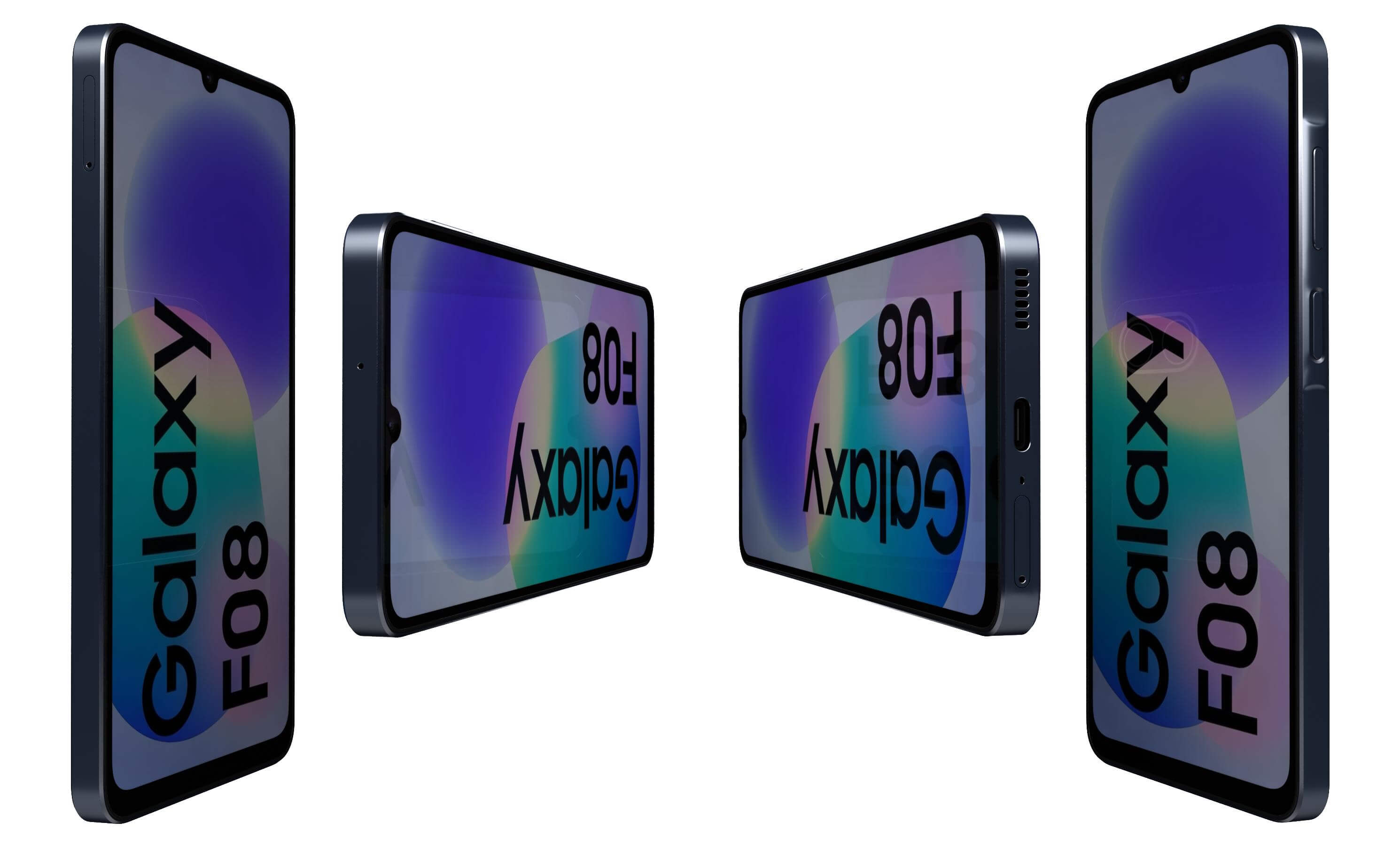 Samsung Galaxy F08 LTE Dark Blue 3D Model