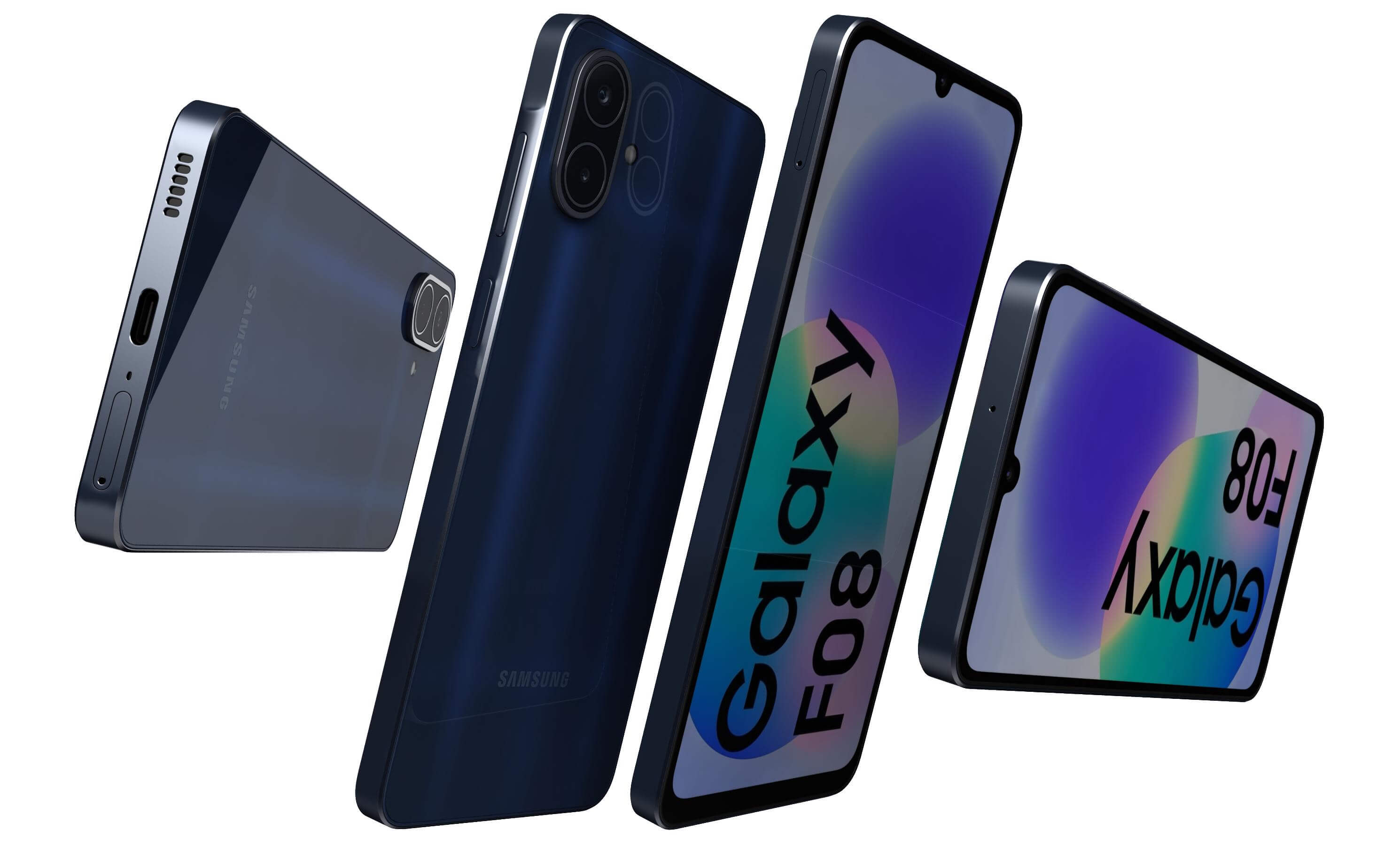 Samsung Galaxy F08 LTE Dark Blue 3D Model